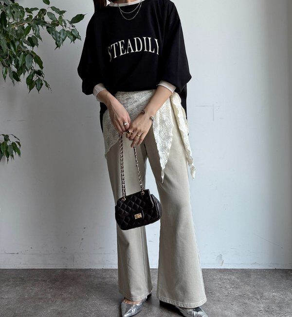  「前後ロゴポンチョプルオーバー」|Tシャツ・カットソー|