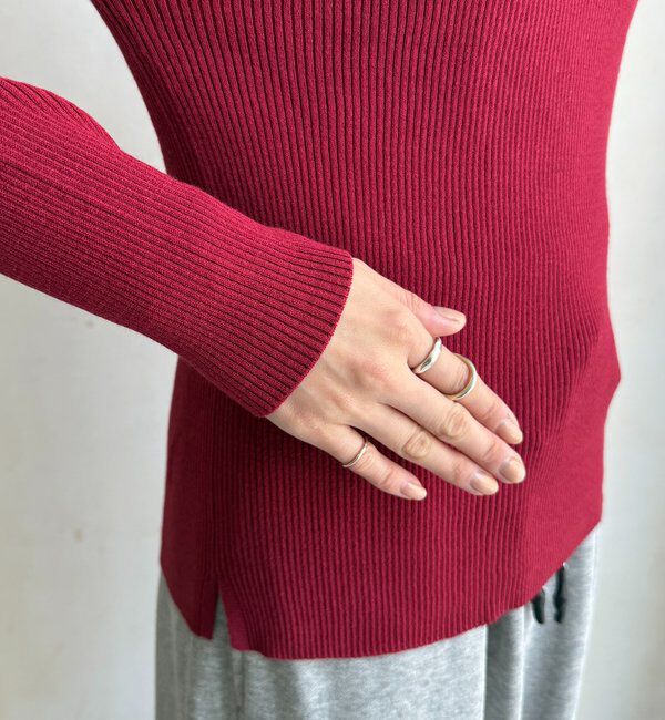  「ボートネックリブニット」|ニット・セーター|