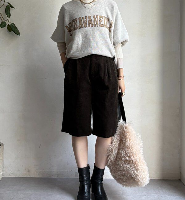  「コーデュロイショートパンツ」|チノ|