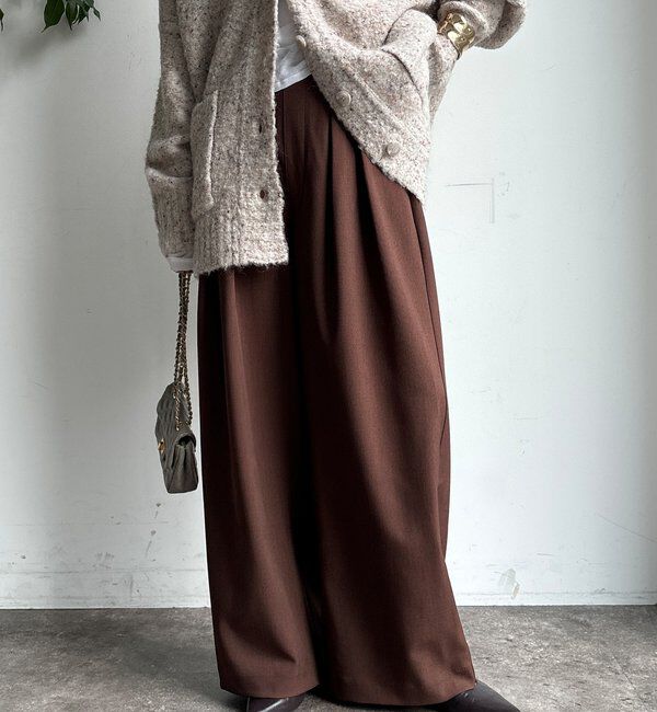  「メランジタックワイドパンツ」|チノ|