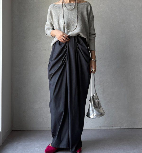  「ボートネックプルオーバー」|ニット・セーター|