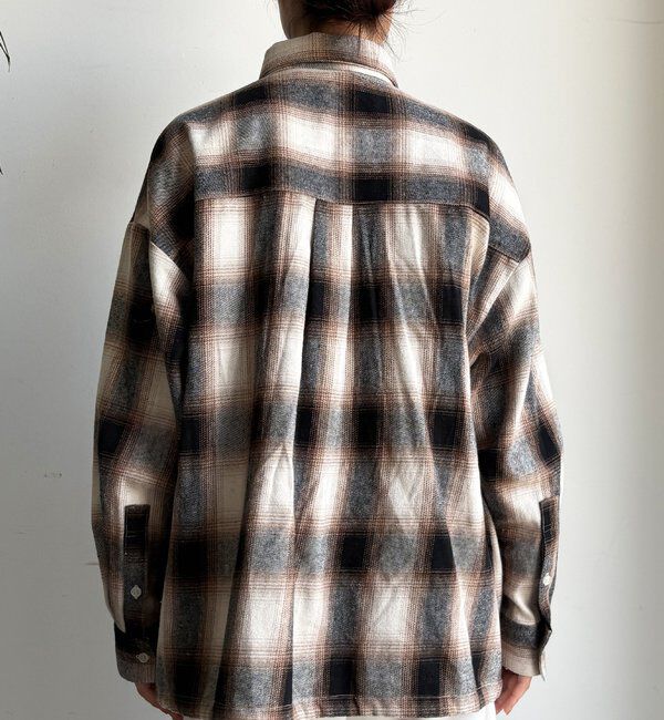  「起毛チェックドロストシャツ」|シャツ・ブラウス|