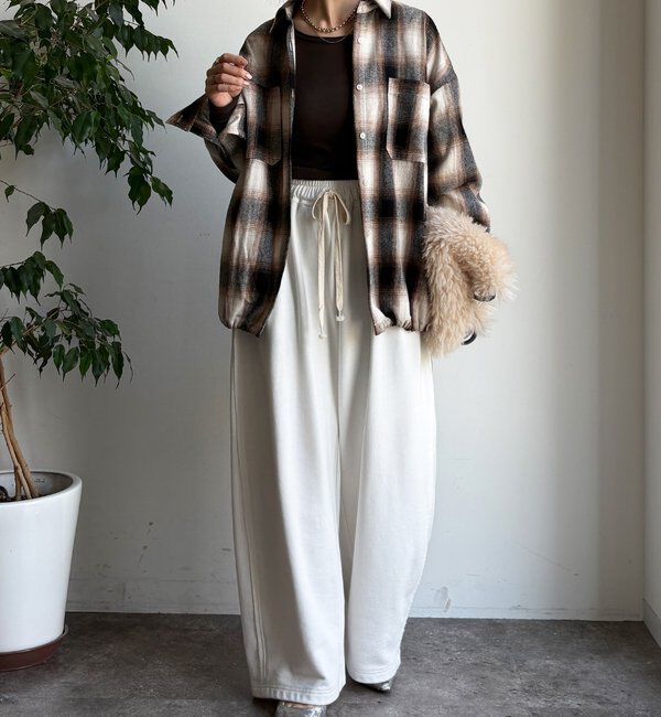  「起毛チェックドロストシャツ」|シャツ・ブラウス|