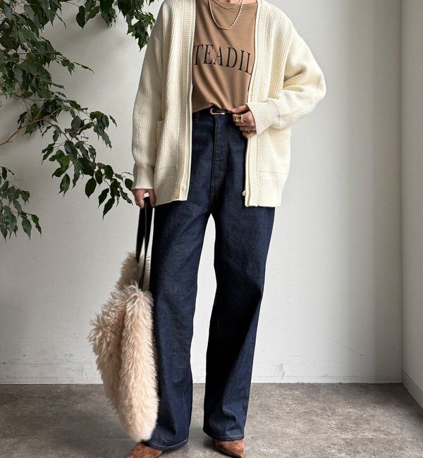  「ジップニットカーディガン」|カーディガン|