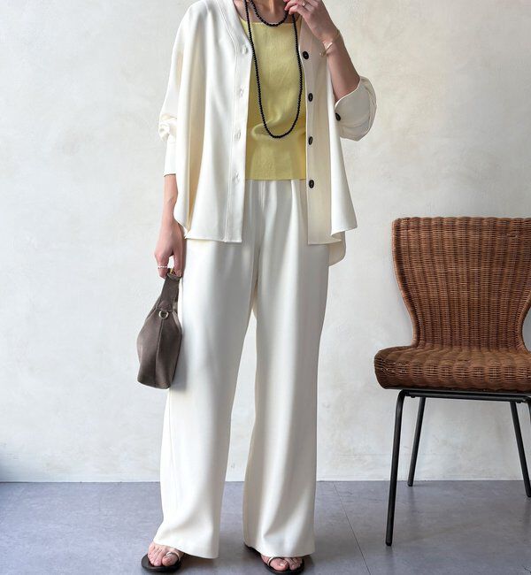  「【WEB限定/セットアップ対応】セミワイドフレアパンツ」|チノ|