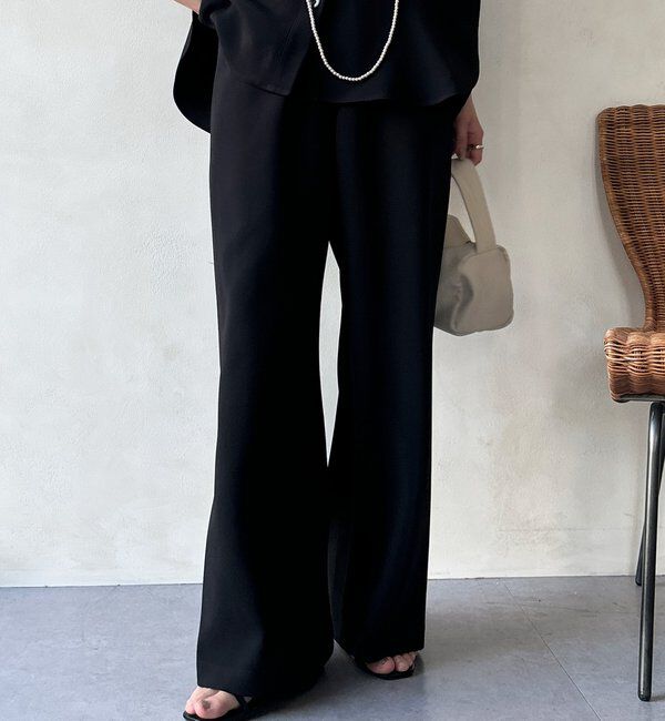  「【WEB限定/セットアップ対応】セミワイドフレアパンツ」|チノ|