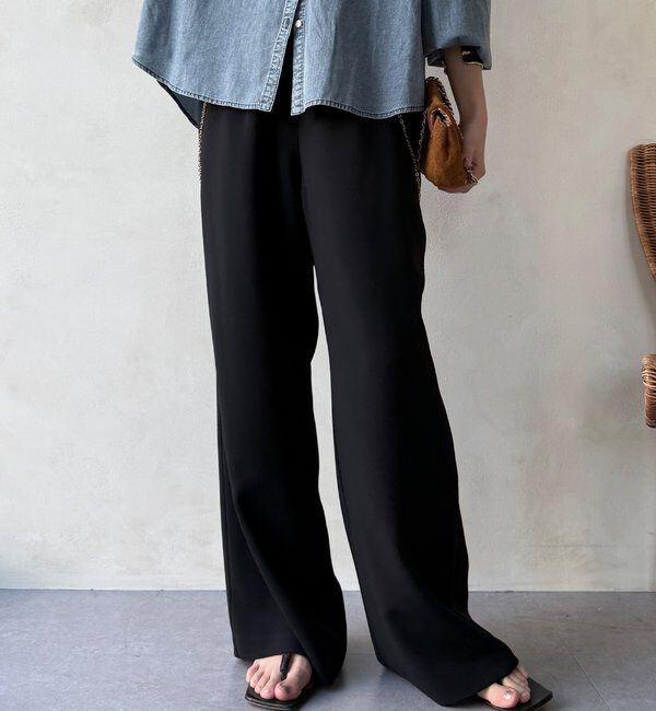  「【WEB限定/セットアップ対応】セミワイドフレアパンツ」|チノ|