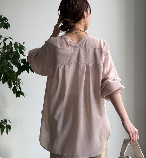  「GOLDボタンVVシャツ」|シャツ・ブラウス|