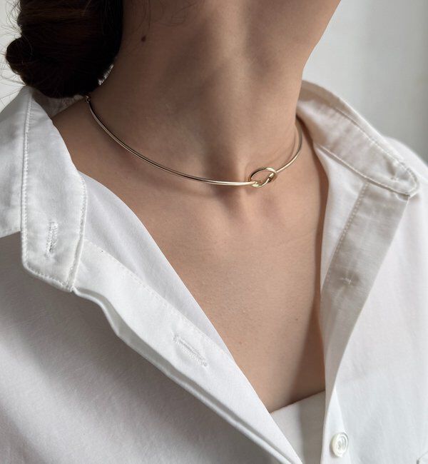  「ネジリ2WAYスライダーネックレス」|ネックレス|ゴールド