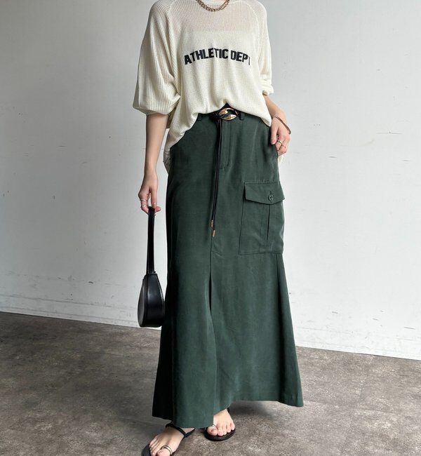  「【セットアップ可能】ワッフル編みロゴプリントニット」|ニット・セーター|