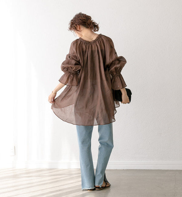  「【全骨格美脚見え！】slit DENIM」|デニム|