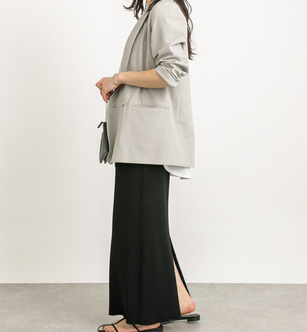  「【マイナス3kg/レビュー高評価☆】リブタイトスカート」|スカート|