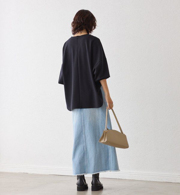  「【楽ちんキレイ】ダンボールポンチョプルオーバー」|Tシャツ・カットソー|