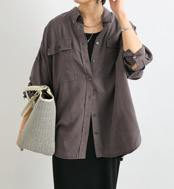  「【セットアップ可】ガーメントダイワイドシャツ」|シャツ・ブラウス|
