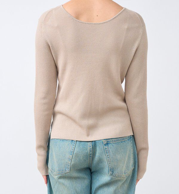  「【オンオフ使える】2wayリブニット」|ニット・セーター|