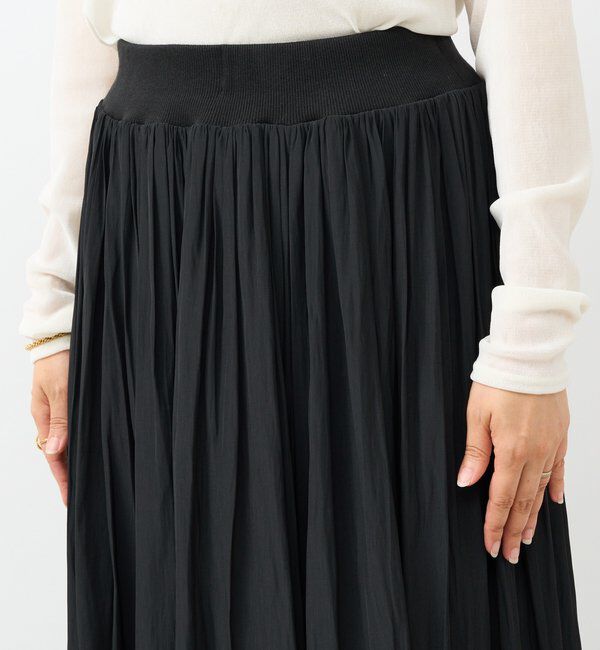  「【上品なシルエット】割繊ギャザースカート」|スカート|