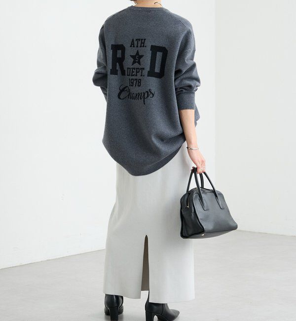  「【バックロゴが目を惹く】アスレチックロゴニット」|ニット・セーター|