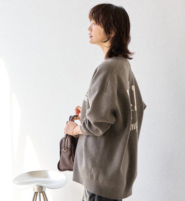  「【バックロゴが目を惹く】アスレチックロゴニット」|ニット・セーター|