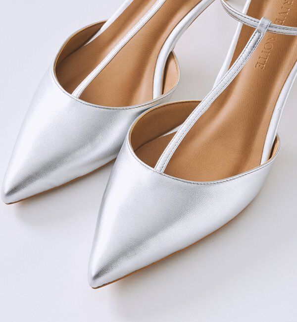  「【上品な華やかさ】シルバーストラップミュール」|その他|