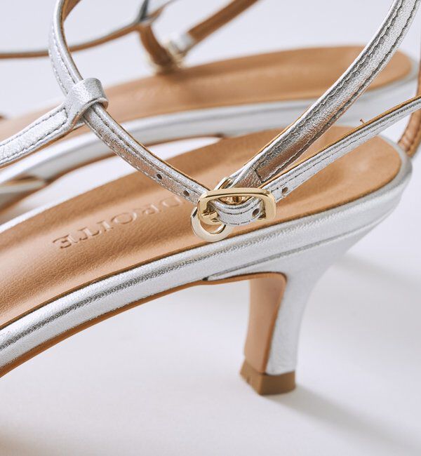  「【上品な華やかさ】シルバーストラップミュール」|その他|
