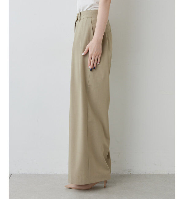  「【新色BR登場/セットアップ対応】ダブルタックパンツ」|スラックス|