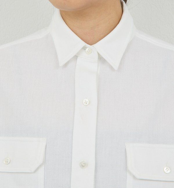  「【PEAS】タイ付きシャツ」|シャツ・ブラウス|