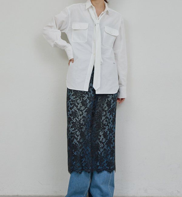  「【PEAS】タイ付きシャツ」|シャツ・ブラウス|