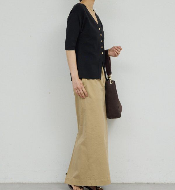  「【手洗い可】ペプラムニットカーデ」|ニット・セーター|