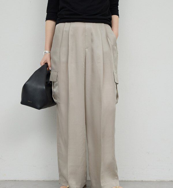  「【セットアップ対応】キュプラカーゴパンツ」|チノ|