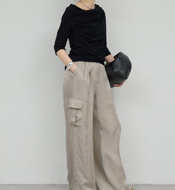  「【セットアップ対応】キュプラカーゴパンツ」|チノ|
