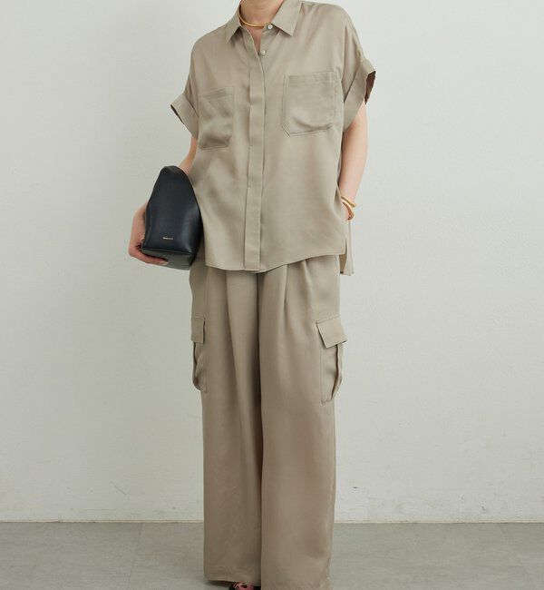  「【セットアップ対応】キュプラカーゴパンツ」|チノ|