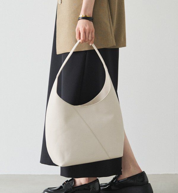  「スムースレザートートバッグ」|トートバッグ|アイボリー