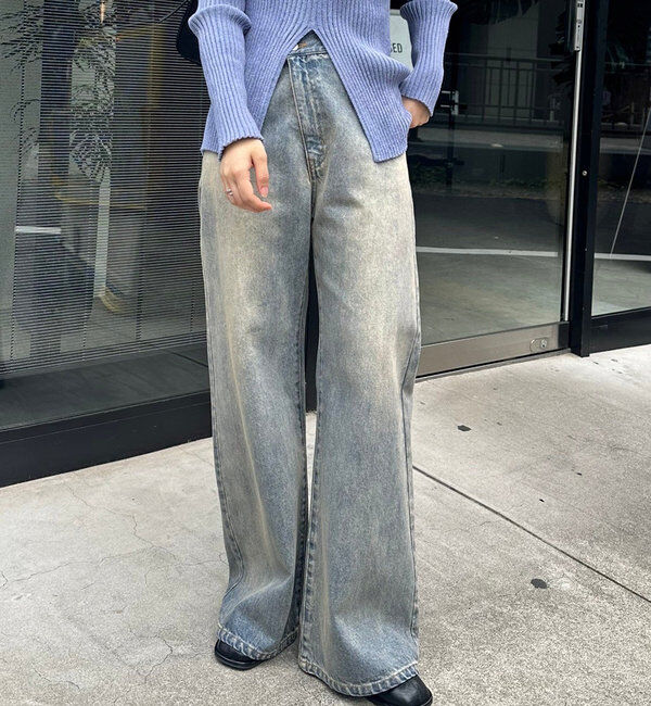  「【新色ブルー登場！】フレアデニム」|デニム|