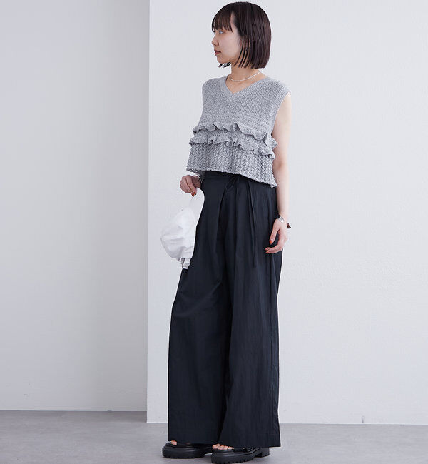  「フリルニットベスト」|ニット・セーター|