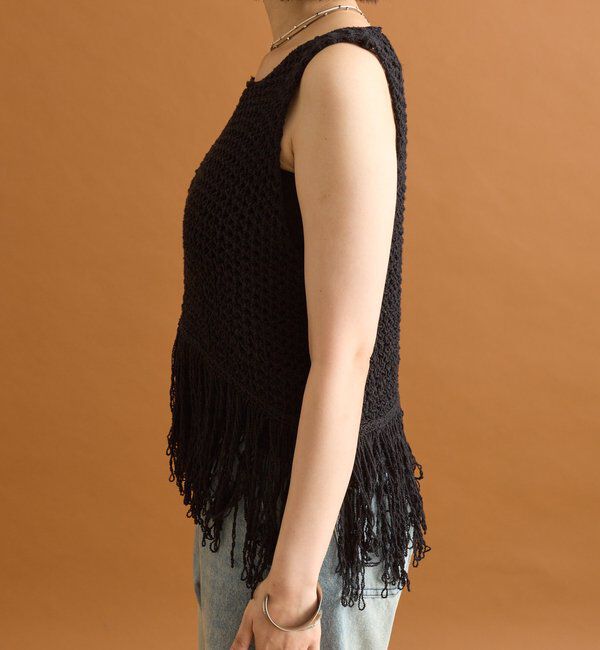  「フリンジニットベスト」|ベスト・ジレ|