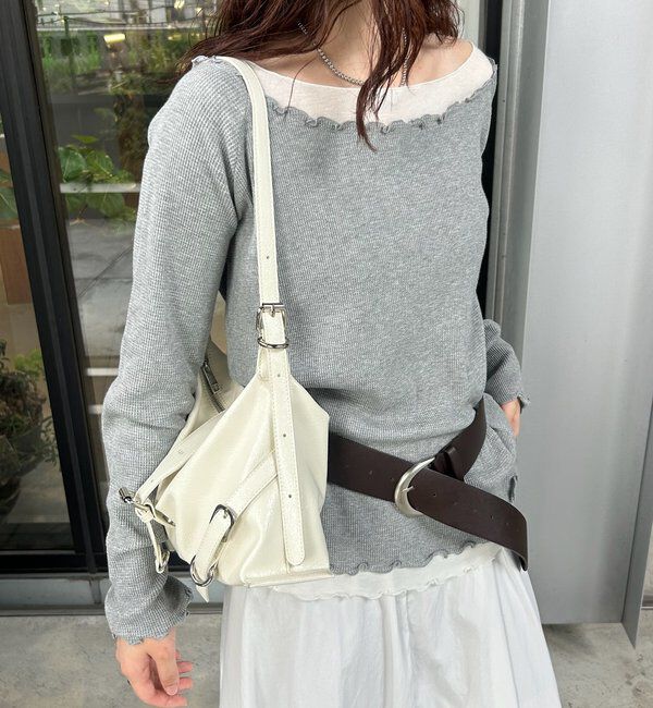  「loti ベルトデザインショルダー」|トートバッグ|