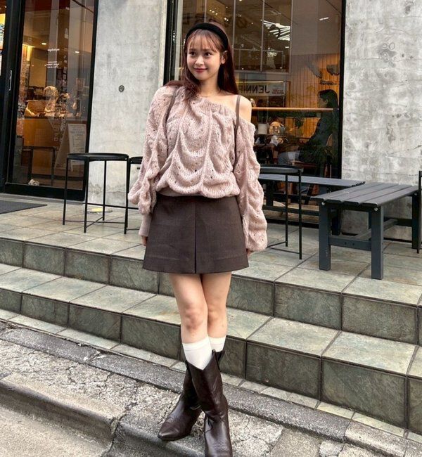  「ウェーブシアーホイップニット」|ニット・セーター|