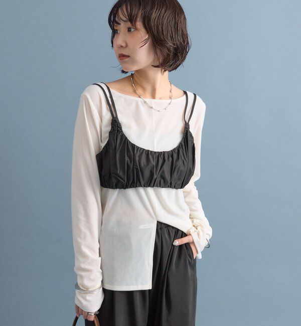  「ギャザービスチェ SETトップス」|Tシャツ・カットソー|