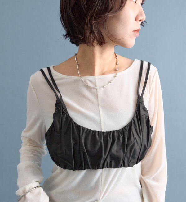  「ギャザービスチェ SETトップス」|Tシャツ・カットソー|