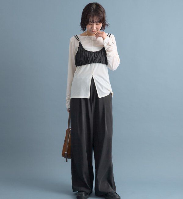  「ギャザービスチェ SETトップス」|Tシャツ・カットソー|