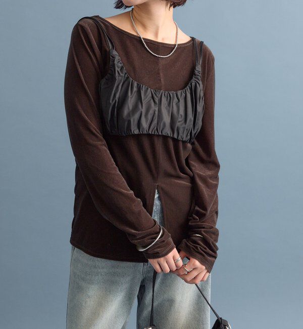  「ギャザービスチェ SETトップス」|Tシャツ・カットソー|