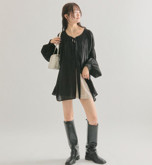  「ボウタイスキッパーブラウス」|シャツ・ブラウス|