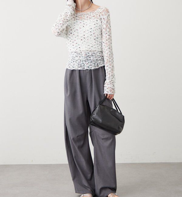  「ドットレースプルオーバー」|Tシャツ・カットソー|