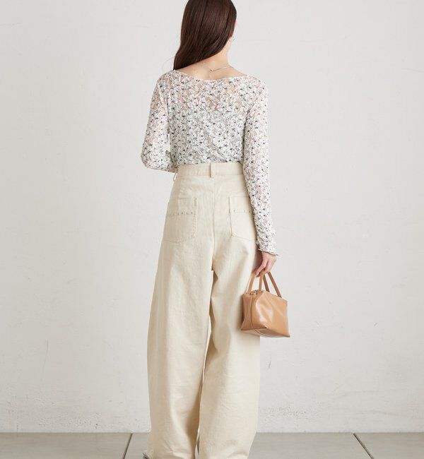  「ドットレースプルオーバー」|Tシャツ・カットソー|