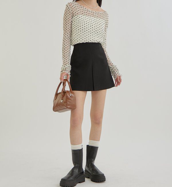  「ドットレースプルオーバー」|Tシャツ・カットソー|