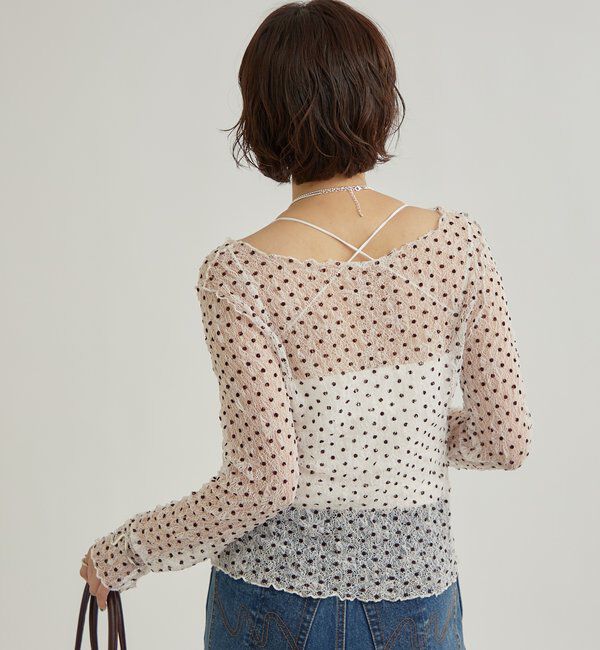  「ドットレースプルオーバー」|Tシャツ・カットソー|