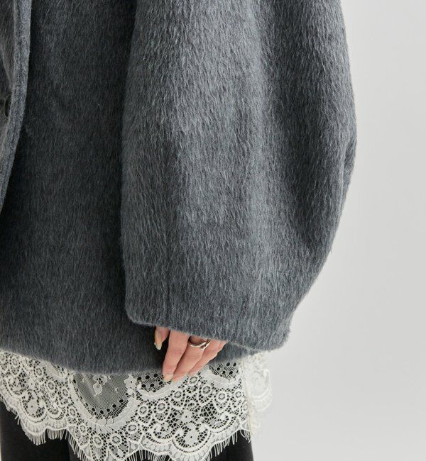  「ウール混 シャギーミドルコート」|その他|