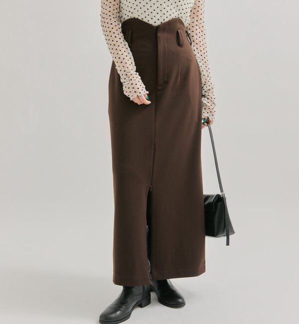  「WAVEフロントZIPスカート」|スカート|