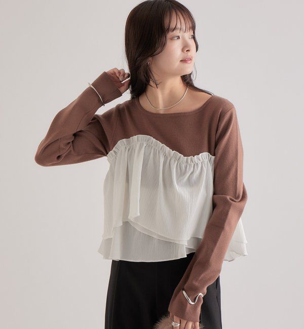  「ビスチェドッキングニット」|ニット・セーター|