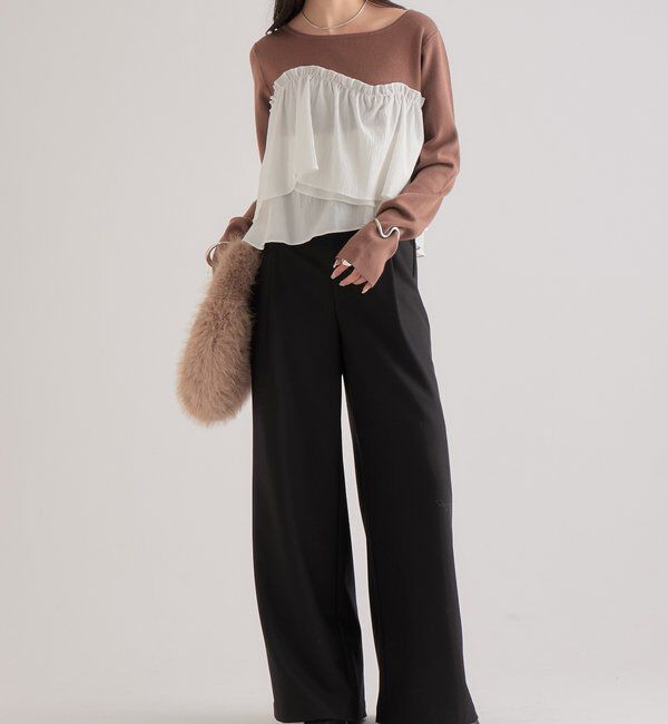  「ビスチェドッキングニット」|ニット・セーター|